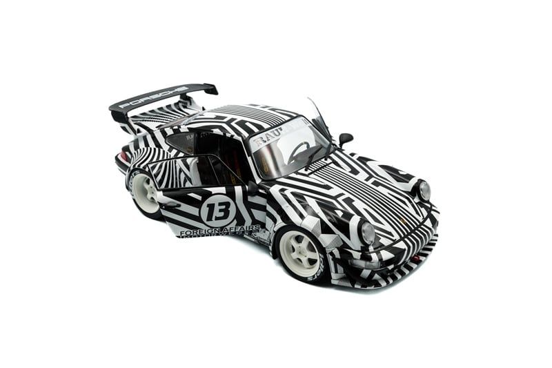  Mô hình xe ô tô Porsche RWB Rauh Welt 964 Body kit The Zebra 2022 tỉ lệ 1:18 Solido model S1807513 