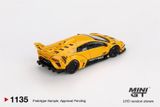  Mô hình xe Lamborghini LB-Silhouette WORKS MURCIELAGO GT Evo Yellow tỉ lệ 1:64 MiniGT MGT01135 