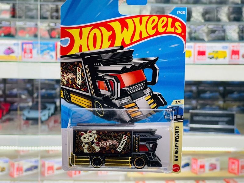  Mô hình xe tải Raijin Express black Fantasy Hot Wheels kim loại có bản quyền chính hãng tỉ lệ 1:64 C4982-FA 