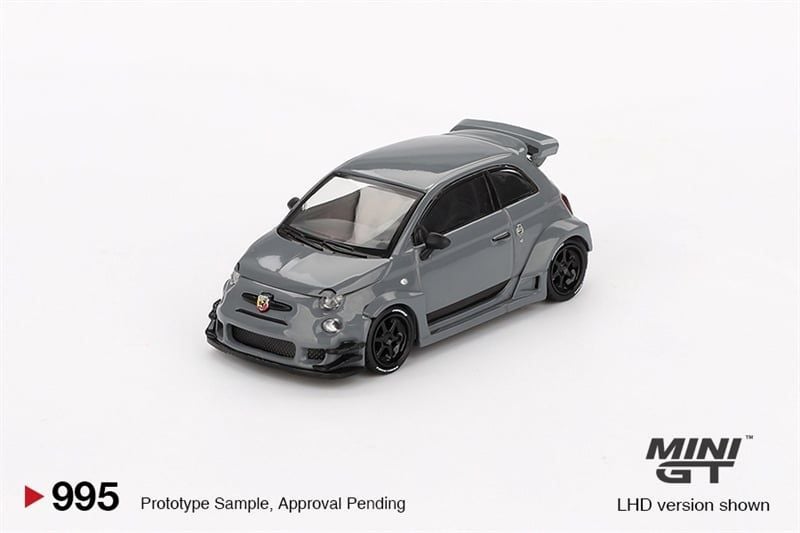  [Hàng Loose] Mô hình xe Abarth 595 LB-WORKS x Abas Works Grey tỉ lệ 1:64 MiniGT MGT00995-CH 
