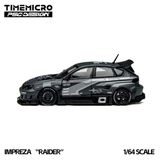 Mô hình xe Subaru Impreza “Raid” Gray Decal Paint Scheme tỉ lệ 1:64 TimeMicro × PSC DESIGN TM648301 