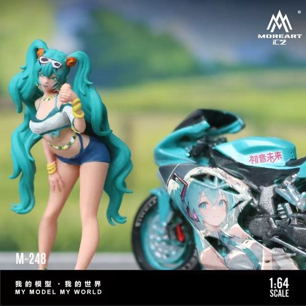  Mô hình nhân vật figure Hatsune Miku Motorized Figure Resin Model Kit tỉ lệ 1:64 More Art MO222248 