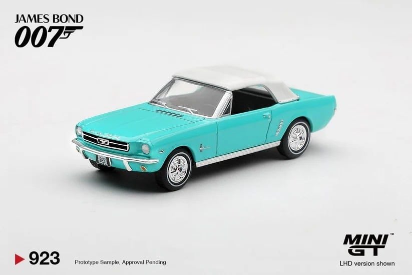  Mô hình xe Ford Mustang Convertible 1965 “Thunderball” tỉ lệ 1:64 MiniGT bản Card MGT00923-007 