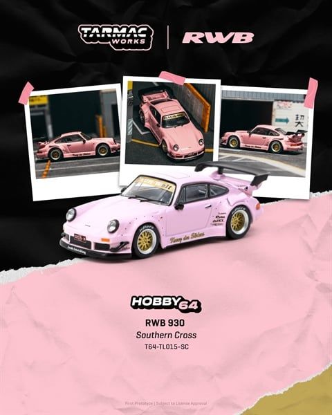  Mô hình xe Porsche Rauh Welt RWB 930 Southern Cross tỉ lệ 1:64 Tarmac Works T64-TL015-SC 