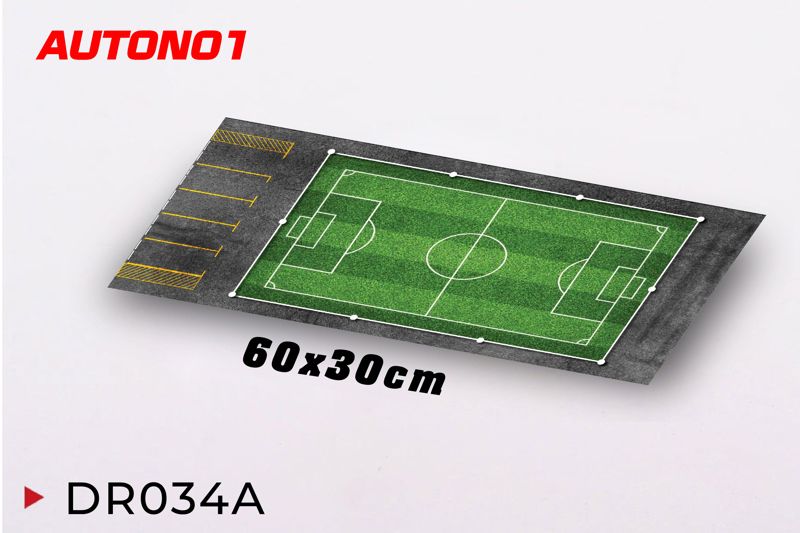  Phụ kiện thảm sa bàn chống trượt mô phỏng diorama bãi đỗ xe có sân bóng kích thước 60x30 cho mô hình xe 1:64 Autono1 PT034 