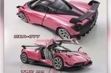  Mô hình xe Pagani Huayra BC Candy Pink 2026 Shenzhen Jiuzhou Automotive Eco - Expo tỉ lệ 1:64 Demon King Auto DKA-077 