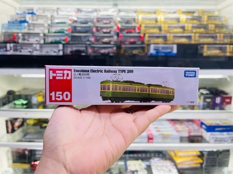  Mô hình xe Enoshima Electric Railway Type 300 No.150 tỉ lệ 1:64 Tomica 917663 