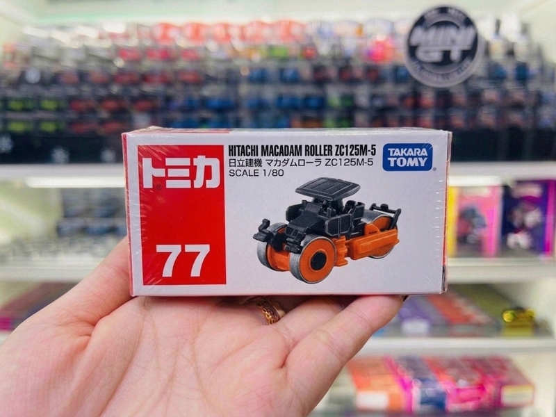  Mô hình xe công trình Hitachi ZC125M(BP) No.77 tỉ lệ 1:80 Tomica 188605 