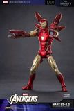  Mô hình nhân vật Marvel Iron man người sắt Mark 85 MK85 SHF Avengers Endgame Ver 2.0 có đèn led + phụ kiện tỉ lệ 1:10 18CM ZD Toys ZM74 FG264E 