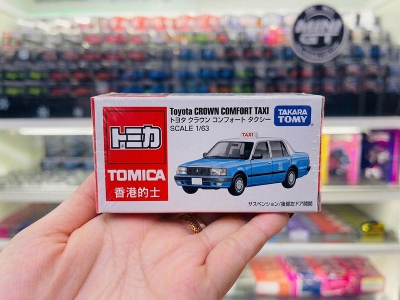  Mô hình xe Toyota Crown Comfort Hong Kong Macau Taxi - Blue No.51 tỉ lệ 1:62 Tomica 453130 