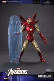  Mô hình nhân vật Marvel Iron man người sắt Mark 85 MK85 SHF Avengers Endgame Ver 2.0 có đèn led + phụ kiện tỉ lệ 1:10 18CM ZD Toys ZM74 FG264E 