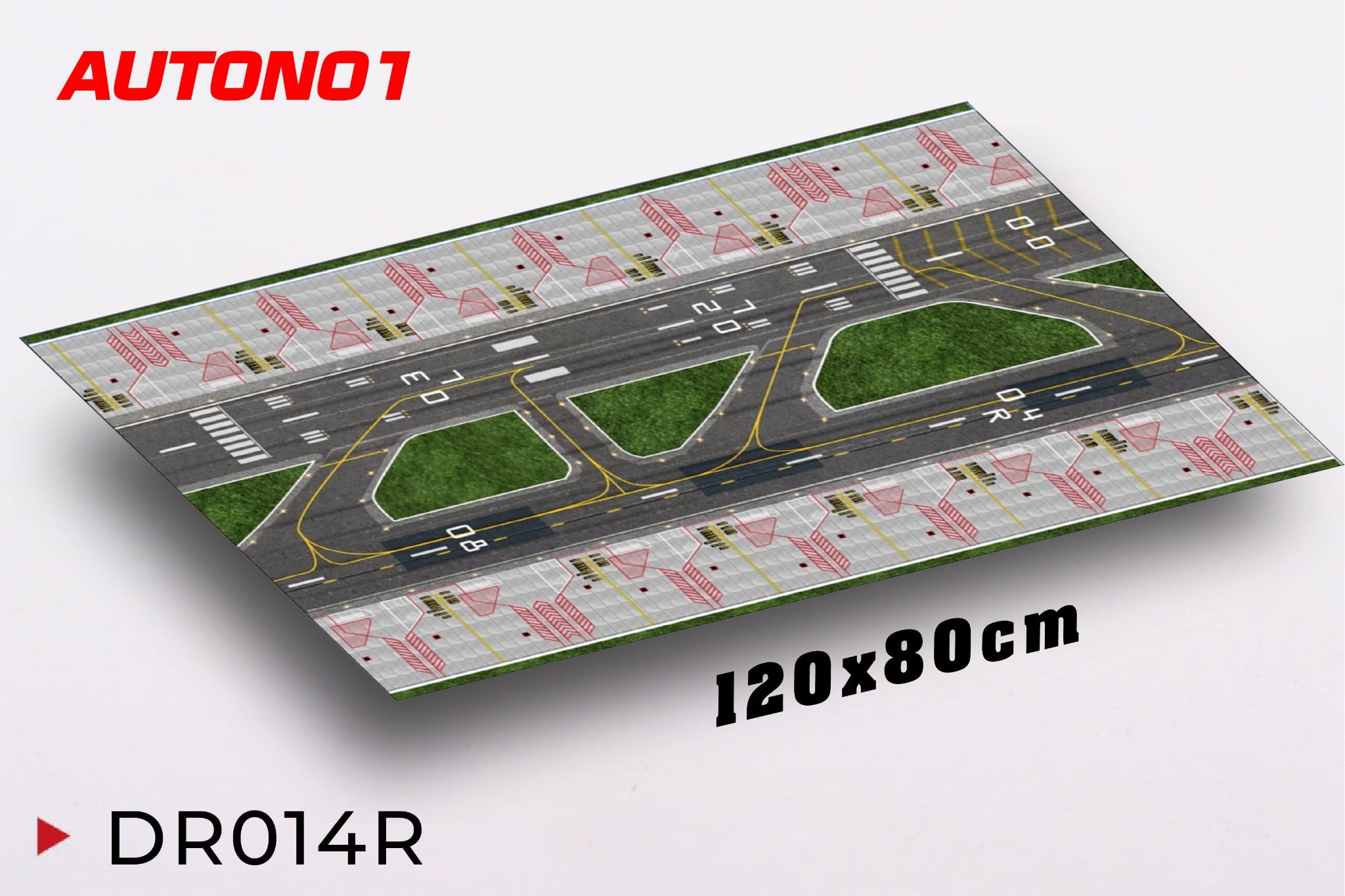  Phụ kiện trưng bày đường băng, bãi đáp chất liệu in pp cán mờ chống nước bụi bẩn cho máy baymô hình nhiều tỉ lệ DR014 