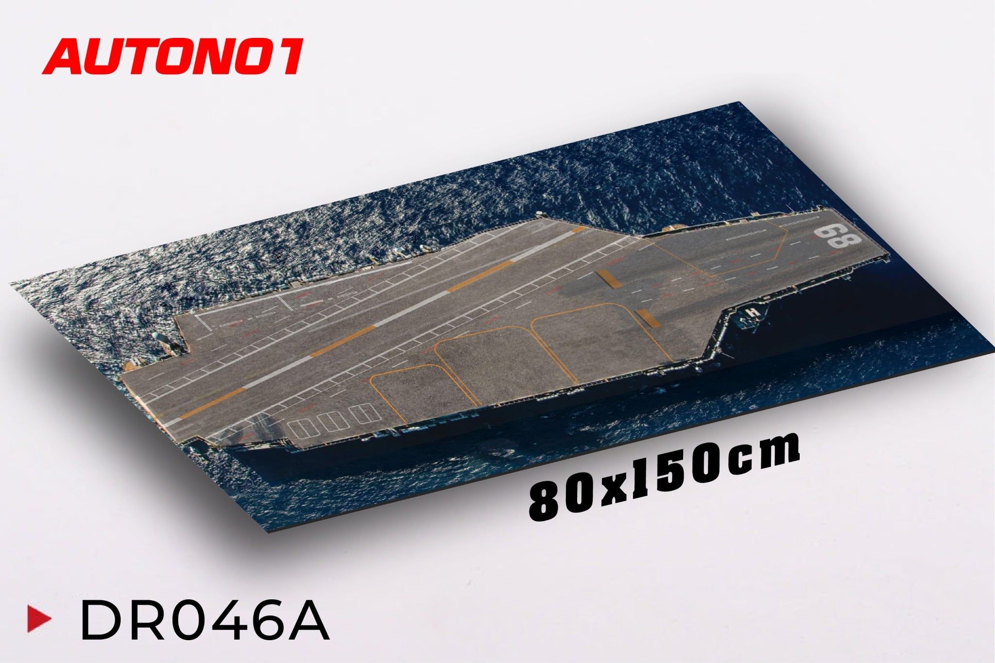  Diorama tàu sân bay bãi đáp đường băng in PP cán mờ chống nước bụi bẩn khổ dài 150cm cho máy bay mô hình 16cm 20cm 1:200 1:400 DR046 