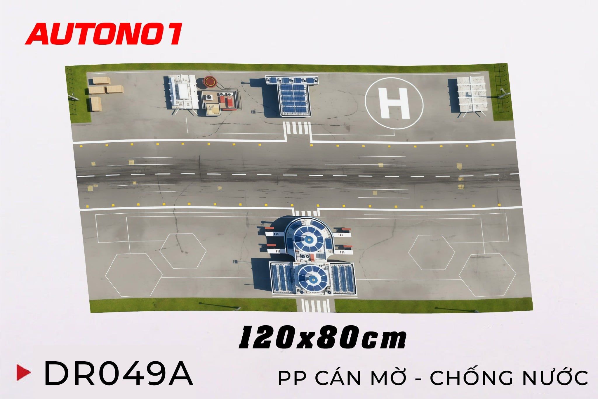  Phụ kiện trưng bày sàn đỗ xe, mặt đường chất liệu in pp 80x120cm cán mờ chống nước bụi bẩn dành cho xe mô hình nhiều tỉ lệ DR049 