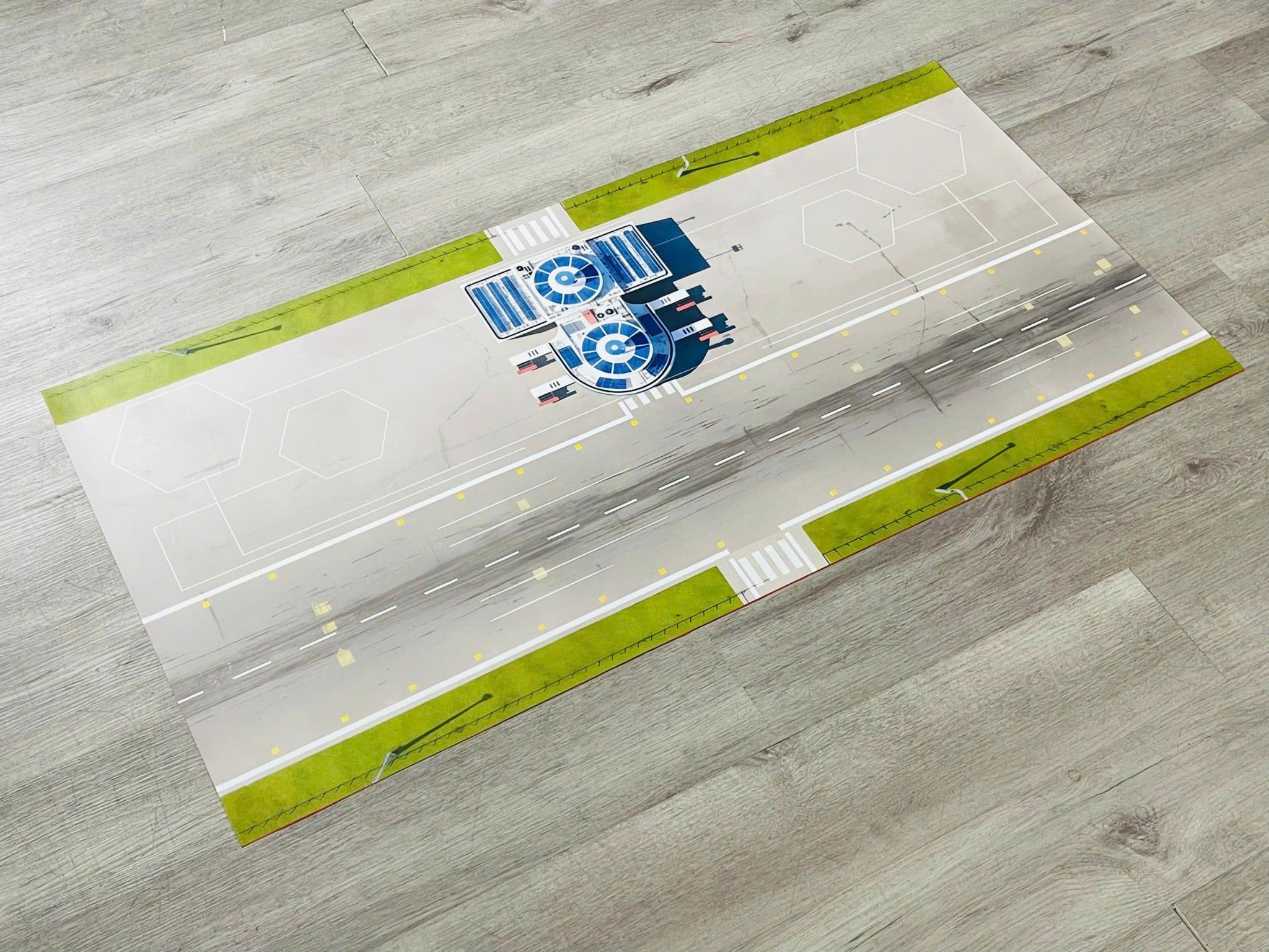  Phụ kiện trưng bày sàn đỗ xe, mặt đường chất liệu in pp 60x120cm cán mờ chống nước bụi bẩn dành cho xe mô hình nhiều tỉ lệ DR049 