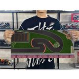  Diorama mô phỏng mặt đường - bãi đỗ xe - pit race in PP cán mờ chống nước bụi bẩn kích cỡ 90x40cm tỉ lệ 1:64 Autono1 DR602 