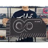  Diorama mô phỏng mặt đường - bãi đỗ xe - pit race in PP cán mờ chống nước bụi bẩn kích cỡ 90x40cm tỉ lệ 1:64 Autono1 DR602 