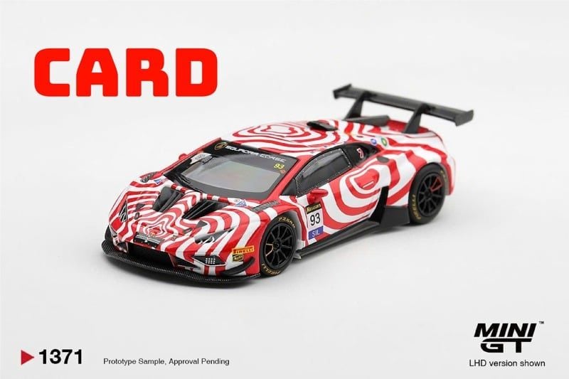  Mô hình xe Lamborghini Huracan GT3 EVO2 #93 Wall Racing 2025 Bathurst 12 hrs tỉ lệ 1:64 MiniGT bản Card MGT01371 