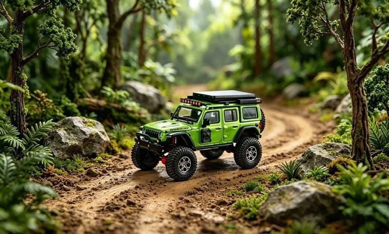  Mô hình xe Jeep Rubicon Off-Road Edition LHD tỉ lệ 1:64 GCD Model OT64867 
