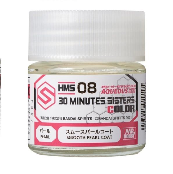  Aqueous HMS08 sơn mô hình phủ màu ngọc trai Smooth Pearl coat dòng 30 Minutes Sisters 10ml Mr.Hobby HMS08 
