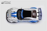  Mô hình xe Nissan GTR R35 LBWK LB FNF silver blue limited 499pcs tỉ lệ 1:64 ET model OT64768 