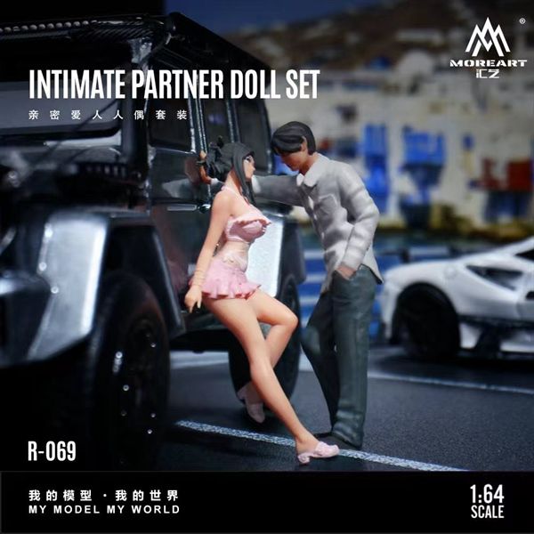  Mô hình nhân vật set figure 4 người Intimate Lover Doll Set Simulation Resin Model tỉ lệ 1:64 MoreArt MO223069 
