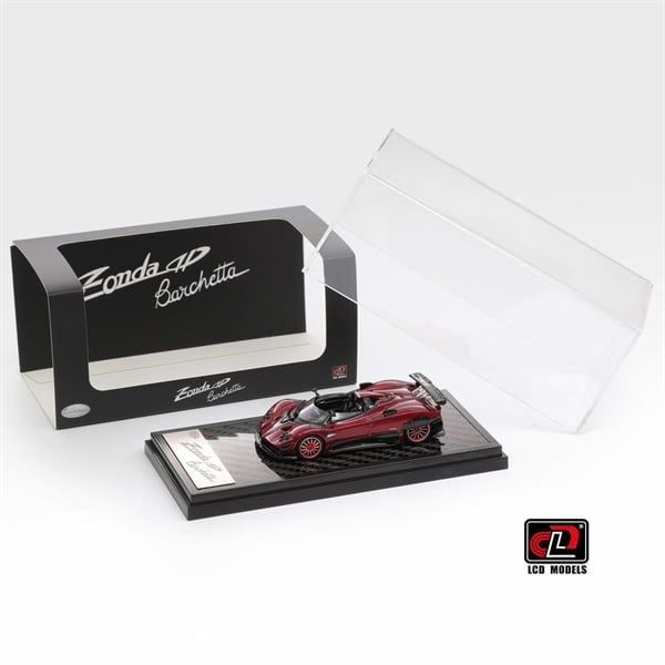  Mô hình xe Pagani Zonda HP Barchetta carbon red tỉ lệ 1:64 LCD model LCD64018 