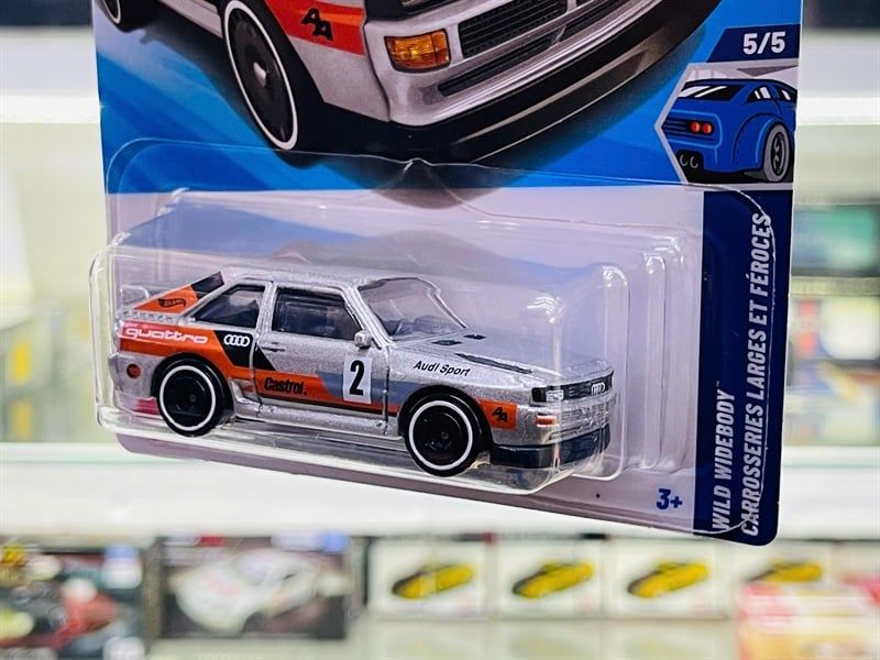  Mô hình xe Audi Sport Quattro '84 Treasure Hunt Hotwheels kim loại có bản quyền chính hãng tỉ lệ 1:64 C4982-TH 
