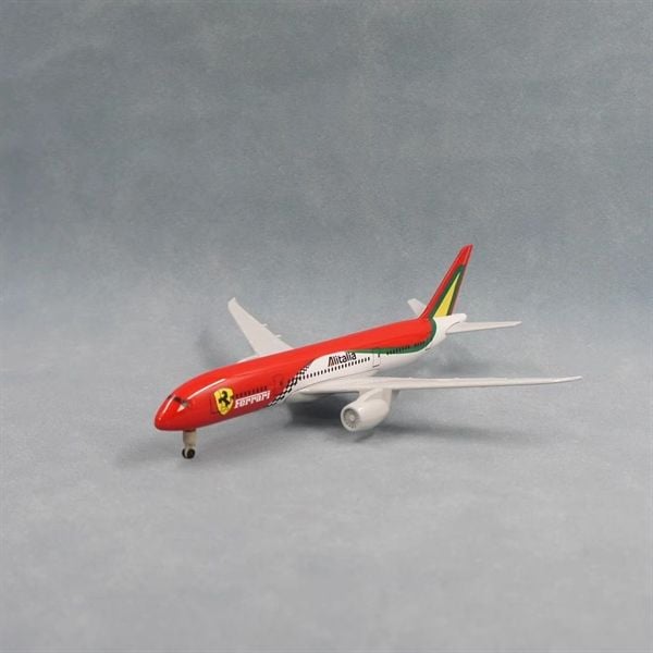  Mô hình máy bay Ferrari Alitalia Boeing B787 20cm có bánh xe MB20145 
