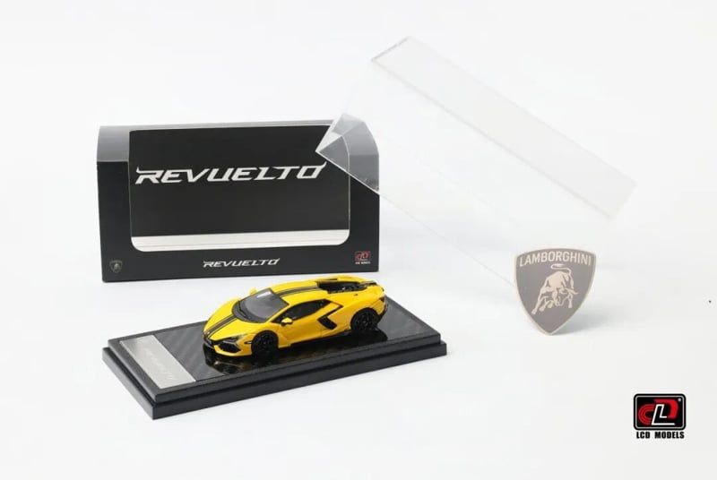  Mô hình xe Lamborghini Revuelto - 20th Anniversary Limited Edition 1699pcs tỉ lệ 1:64 LCD modelOT64801 