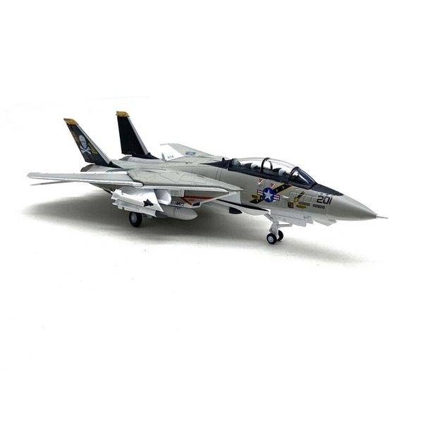  Mô hình máy bay quân sự chiến đấu F-14 Tomcat Amercom white tỉ lệ 1:100 NS model MBQS070 