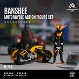 Set mô hình nhân vật và xe mô tô Reaper Motorcycle Action gundam unicorn banshee tỉ lệ 1:64 MoreArt MO222234 