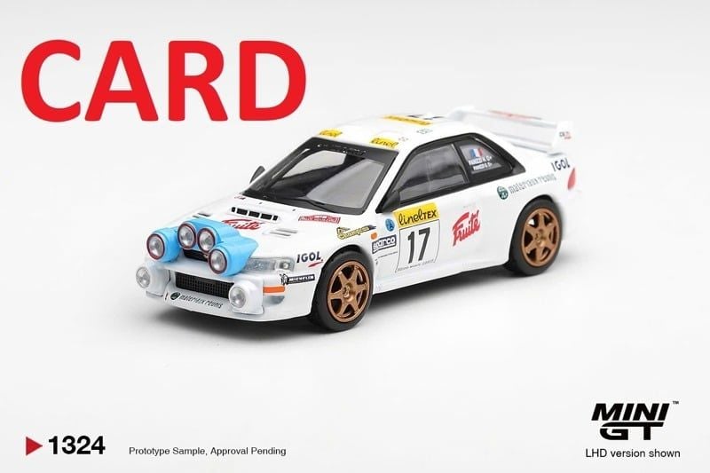  Mô hình xe Subaru Impreza WRC98 #17 1999 Rally Monte-Carlo bản card MGT01324 