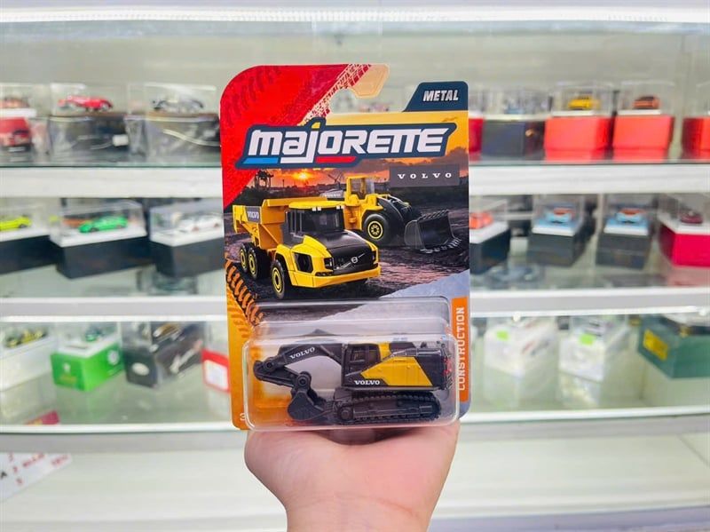  Mô hình xe Volvo Construction Premium xúc đất Excavator EC950F tỉ lệ 1:64 Majorette 8503100000 