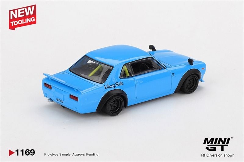  Mô hình xe Nissan LB★Works HAKOSUKA Baby Blue bản card tỉ lệ 1:64 MiniGT MGT01169 NO CHASE CAR 