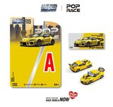  Mô hình xe Darwin Pro 66g Wbk Supra A90 Nitro Yellow bản card tỉ lệ 1:64 Pop Race PRE033 