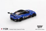 Mô hình xe LB-Silhouette WORKS GT NISSAN 35GT-RR Ver.2 Blue tỉ lệ 1:64 MiniGT MGT01124-CH 
