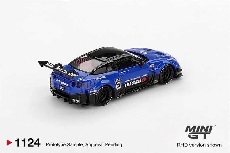  Mô hình xe LB-Silhouette WORKS GT NISSAN 35GT-RR Ver.2 Blue tỉ lệ 1:64 MiniGT MGT01124-CH 