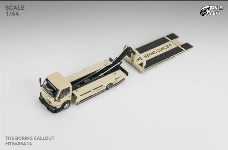  Mô hình xe tải cứu hộ thớt trượt H300 The Boring Concept tỉ lệ 1:64 Micro Turbo MT6405A14A 