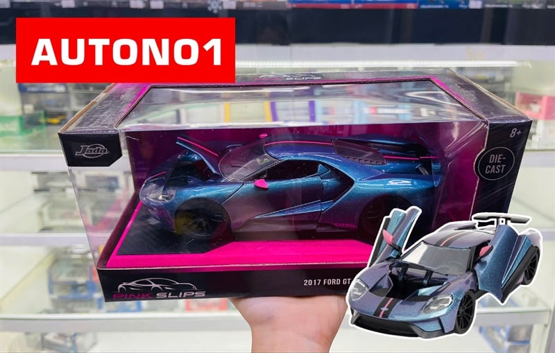  Mô hình xe 2017 Ford GT Pink Slips tỉ lệ 1:24 Jada Toys 35192 