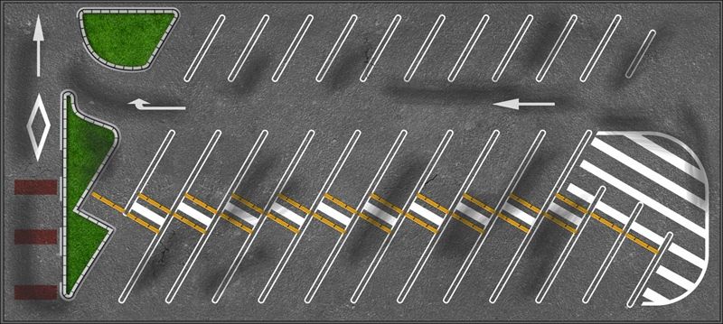  Diorama mô phỏng mặt đường - bãi đỗ xe - pit race in PP cán mờ chống nước bụi bẩn kích cỡ 90x40cm tỉ lệ 1:64 Autono1 DR602 