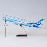  Mô hình máy bay Etihad Manchester City Boeing B787 có bánh xe kích thước 47cm no led MB47103 