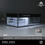  Hộp trưng bày mô phỏng showroom Mercedes-Benz Parking Scene có đèn kích thước 30cm x 15cm x 10cmtỉ lệ 1:64 MoreArt MO914517 