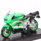  Mô hình xe mô tô Kawasaki Ninja ZX 9R green tỉ lệ 1:18 Maisto MT18037 