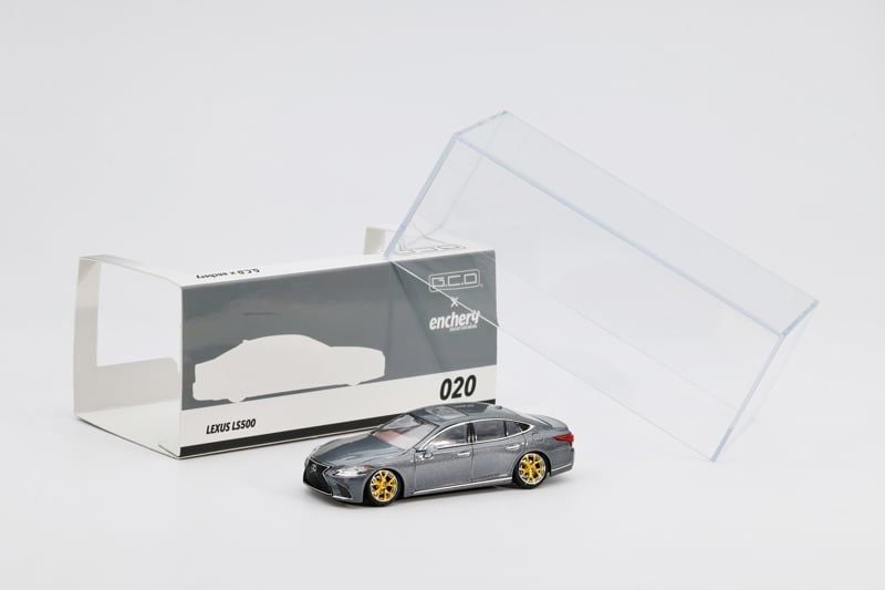  Mô hình xe Lexus LS500 Lowride - Grey tỉ lệ 1:64 GCD X Enchery GE-004-20 