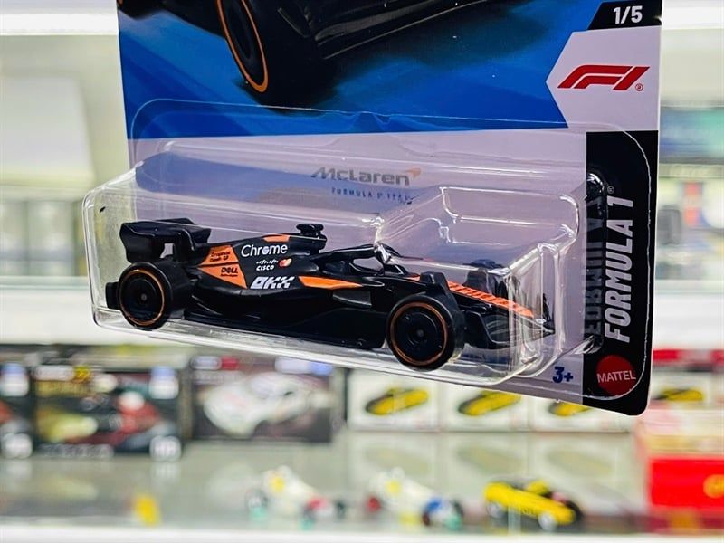  Mô hình xe F1 Formula 1th Mclaren Team/Equipe Hotwheels kim loại có bản quyền chính hãng tỉ lệ 1:64 C4982-F1 