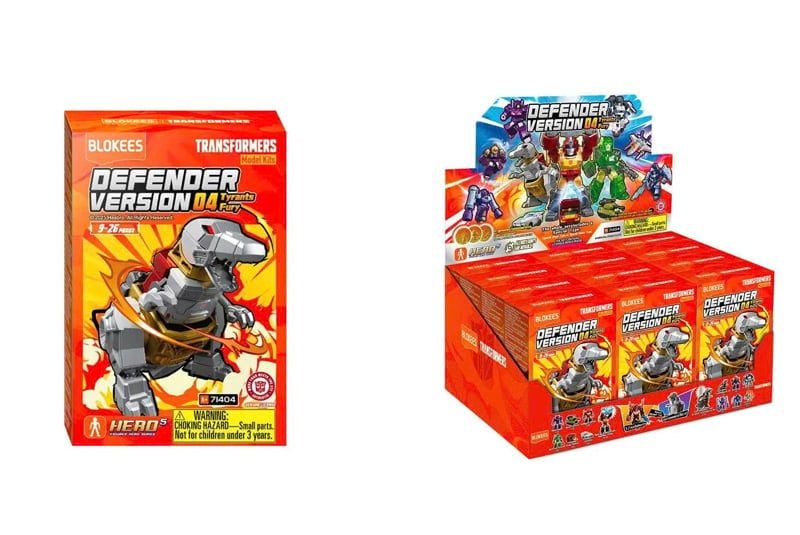  Mô hình lắp ráp serries Transformers Defender Version 04 Tyrants Fury Blokees 71404 