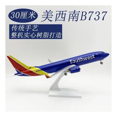  Mô hình máy bay Southwest Airlines B737 có bánh xe - kích thước 30cm MB30057 