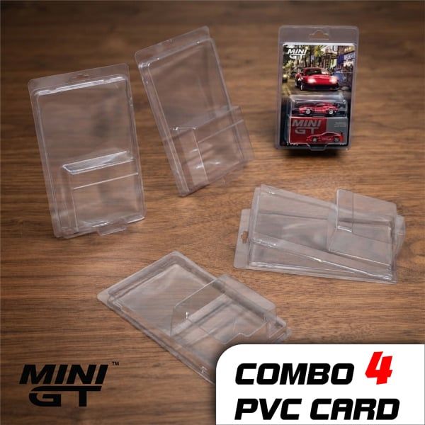  4 Hộp bảo vệ mô hình cho card mới MiniGT kích thước 22*12*5cm PVC_MINIGT_CARD_V2 
