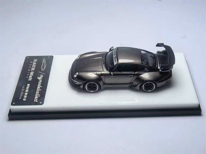  Mô hình xe Porsche RWB993 Schiefergrau Metalli (Grey) tỉ lệ 1:64 Mymodelcollect OT64744 